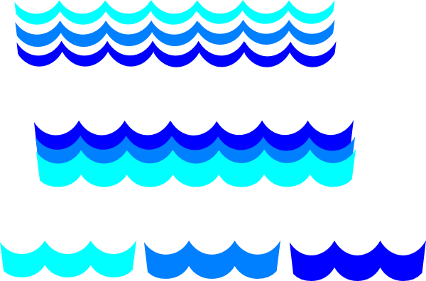 Pattern Many Options Clip Art At Clker - Wave Pattern Waves Clipart (600x396), Png Download