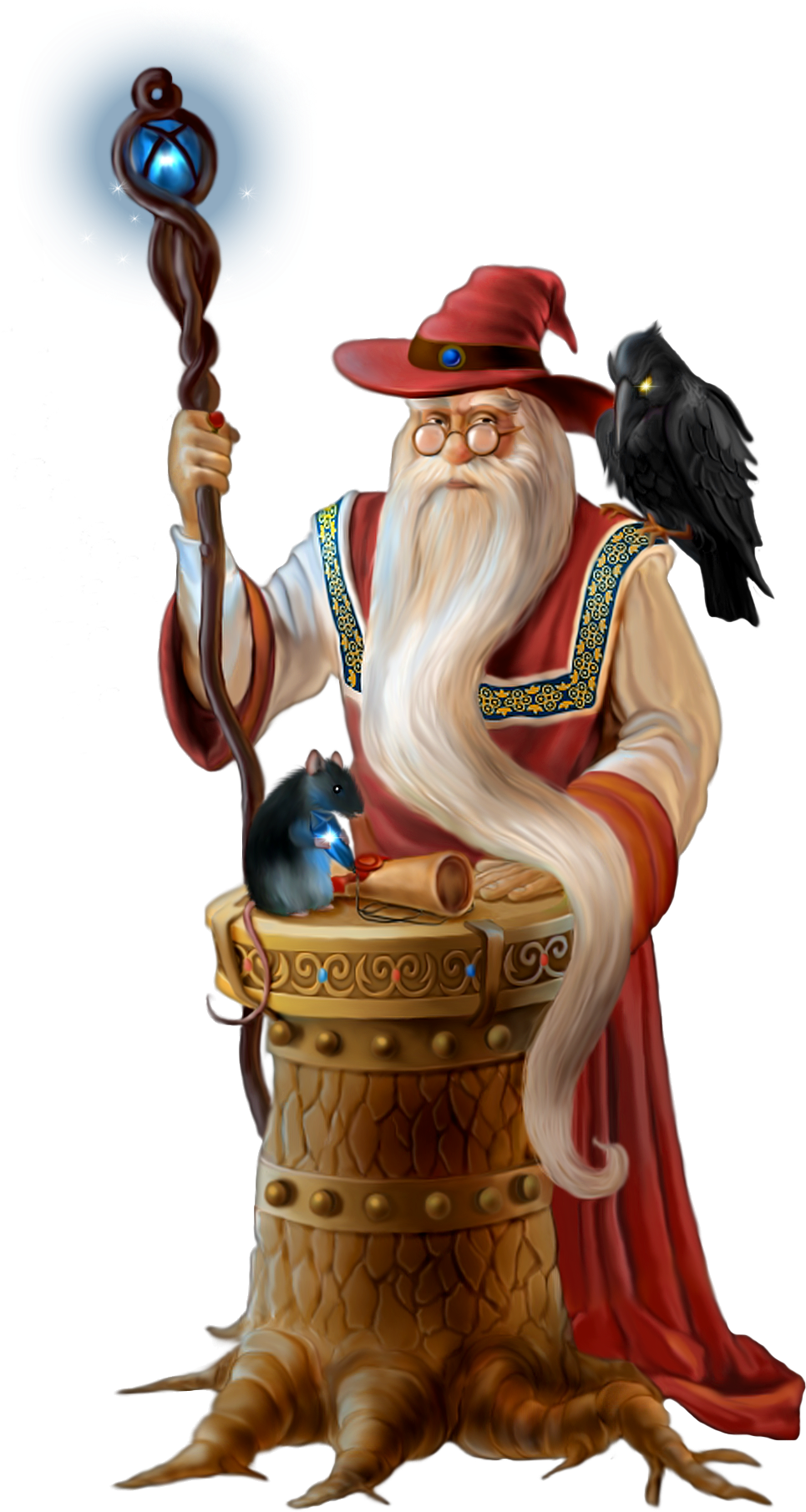Transparent Wizard Png (1051x1947), Png Download
