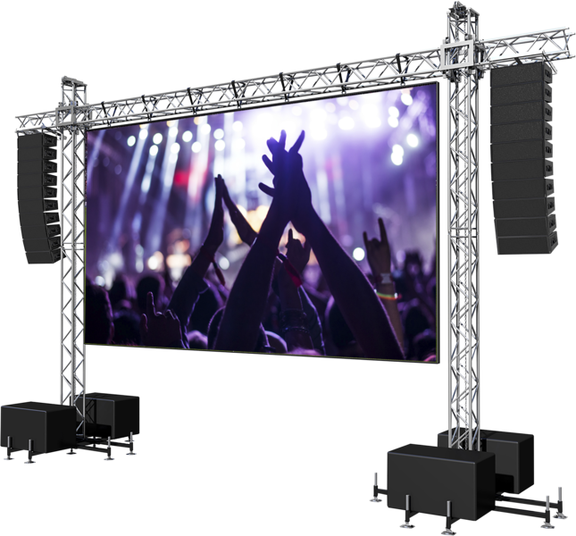 Led Screen Stage - Stage (645x600), Png Download