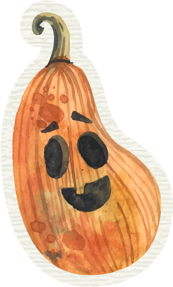 Halloween Watercolor - Watercolor Painting (1000x1000), Png Download