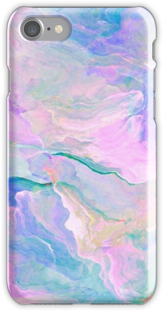 Cotton Candy Watercolor Iphone 7 Snap Case - Pile Of Poo Emoji (750x1000), Png Download