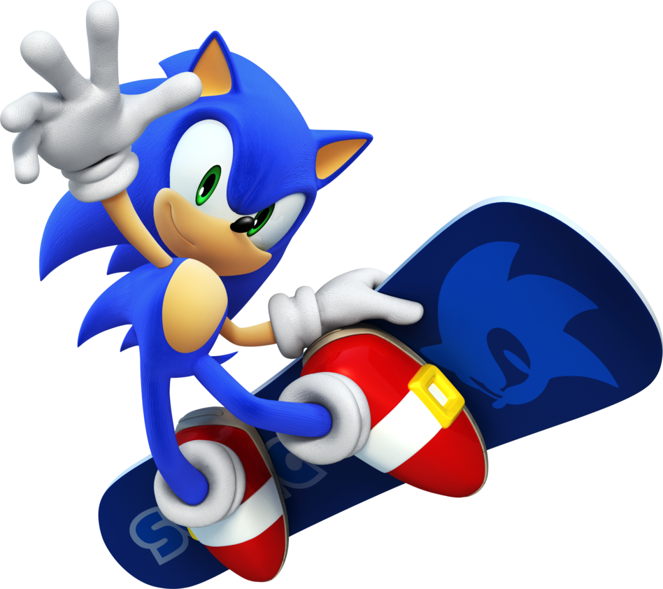 Sonic The Hedgehog Png - Mario And Sonic At The Olympic Winter Games Sonic (948x842), Png Download