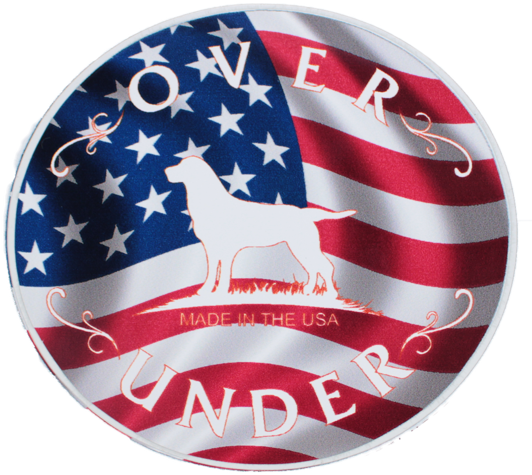 Americanflag V=1537467685 - Over Under Original Logo Stickers-american Flag (1080x1080), Png Download