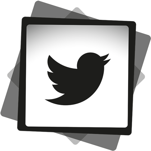 Twitter Black White Icon, Social, Media, Icon Png And - Twitter New Logo Png (640x640), Png Download