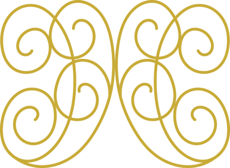 Visual Arts Drawing Decorative Arts Watercolor Painting - Gold Swirl Design (464x340), Png Download