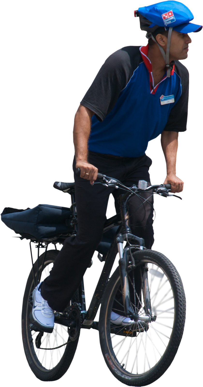 Man On Bicycle Png Image - Guy Riding Bike Png (1600x1600), Png Download