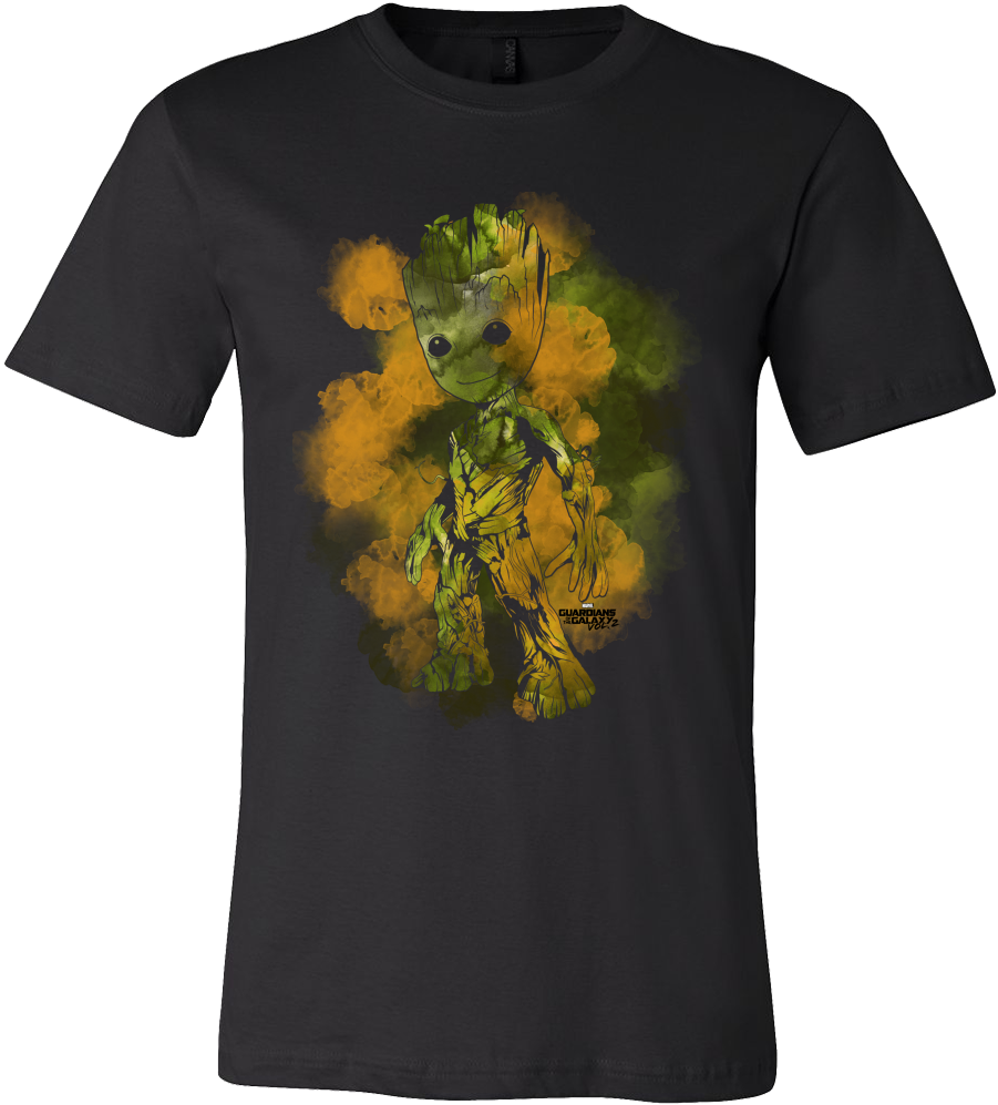 Guardians Of Galaxy Vol 2 Watercolor Groot Tshirt Graphic - Golden State Warriors Champions 2018 Shirts Design (1000x1000), Png Download