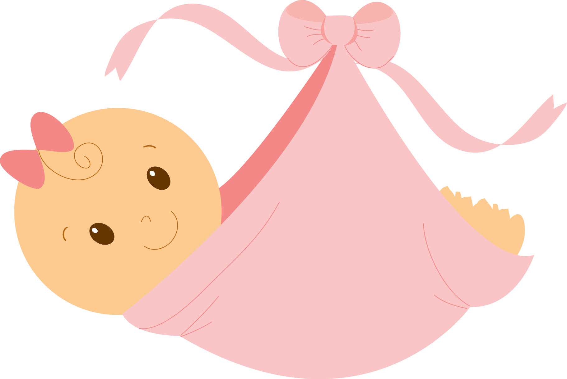 Baby Shower Its A Girl Png Transparent Baby Shower - Baby Girl Clipart (1600x1072), Png Download