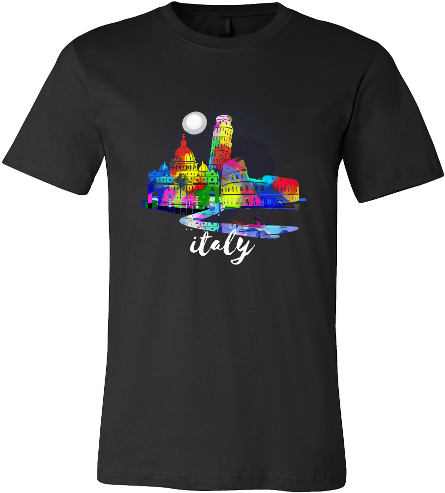 Italy Skyline Watercolor Sunset Love Everything Italian - Jawbreaker T Shirt (1000x1000), Png Download