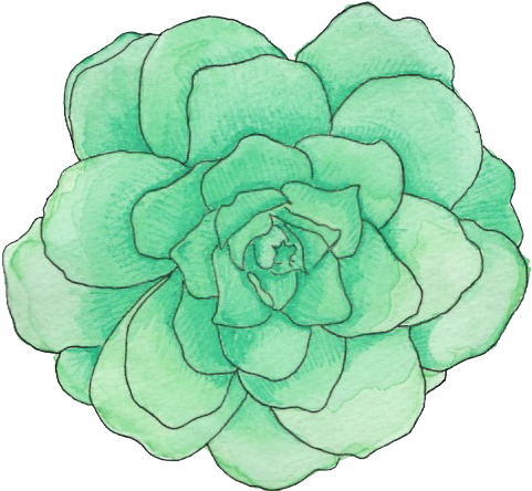 Tumblr - Green Flowers Png (400x354), Png Download