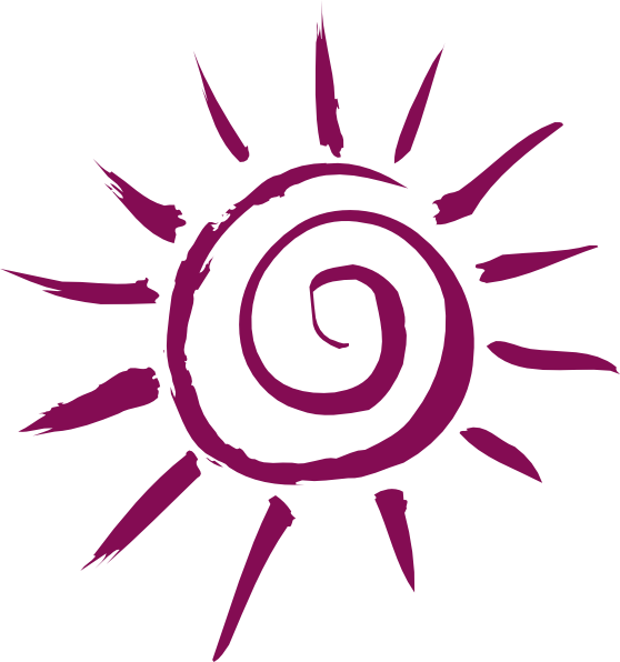 Sun Clip Art At Clker - Pink Sun Clip Art (558x596), Png Download