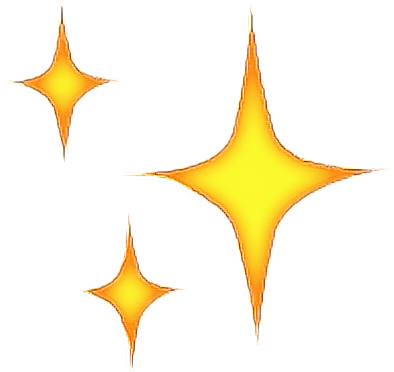 Emoji Whatsapp Tumblr Aesthetic Orange Peachy Emoticon - Star Emoji Overlay (394x372), Png Download