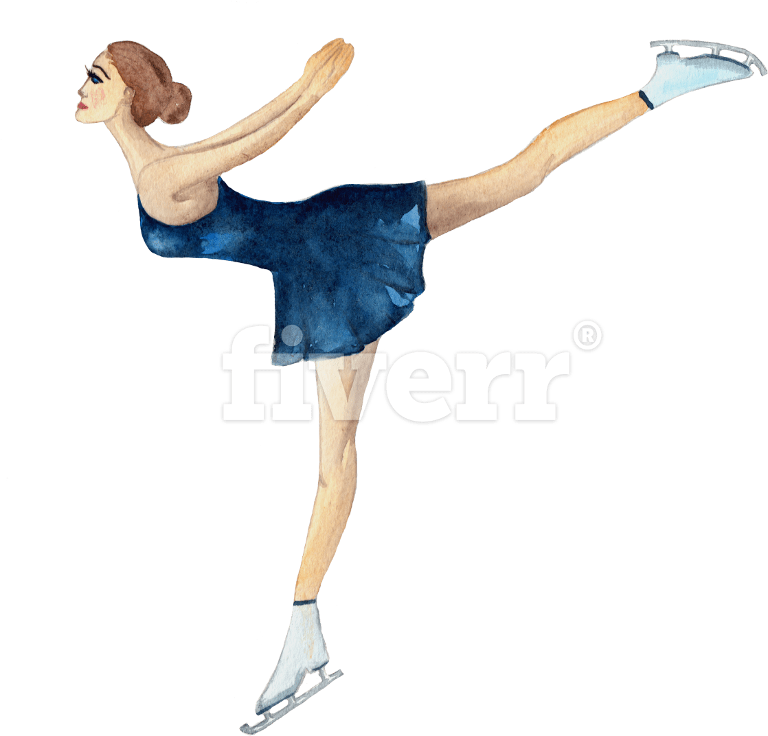 Figure Skating Spins (1200x1097), Png Download