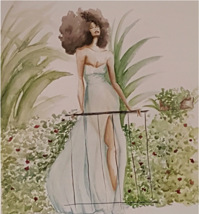 Nola - Gown (1000x713), Png Download