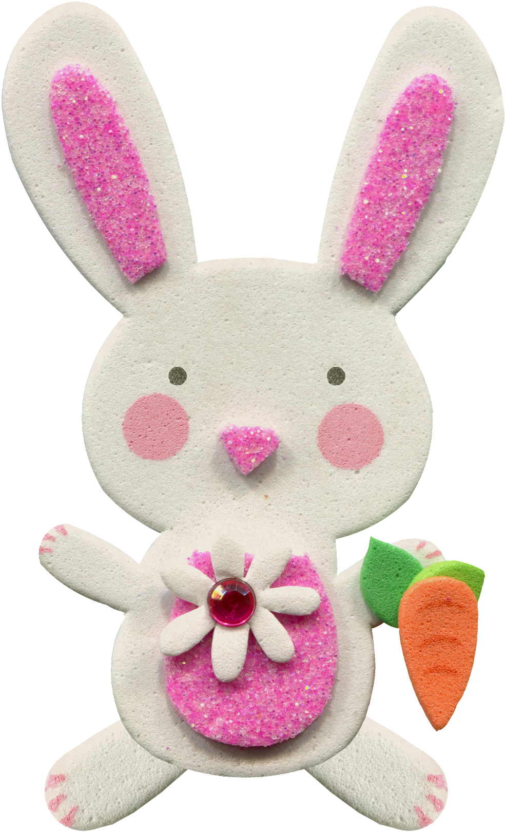 Hand-painted White Rabbit Sugar Png Transparent Material - Rabbit (650x1054), Png Download