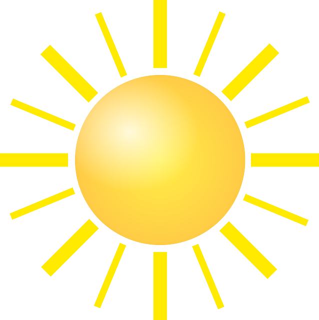 Light Sun, Bright, Shine, Yellow, Light - Sun With Black Background (638x640), Png Download