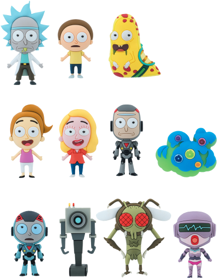 Rick & Morty Series - Rick And Morty Keyring (600x600), Png Download