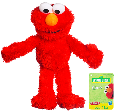 Sesame Street Plush Elmo, 9 Inch (400x400), Png Download