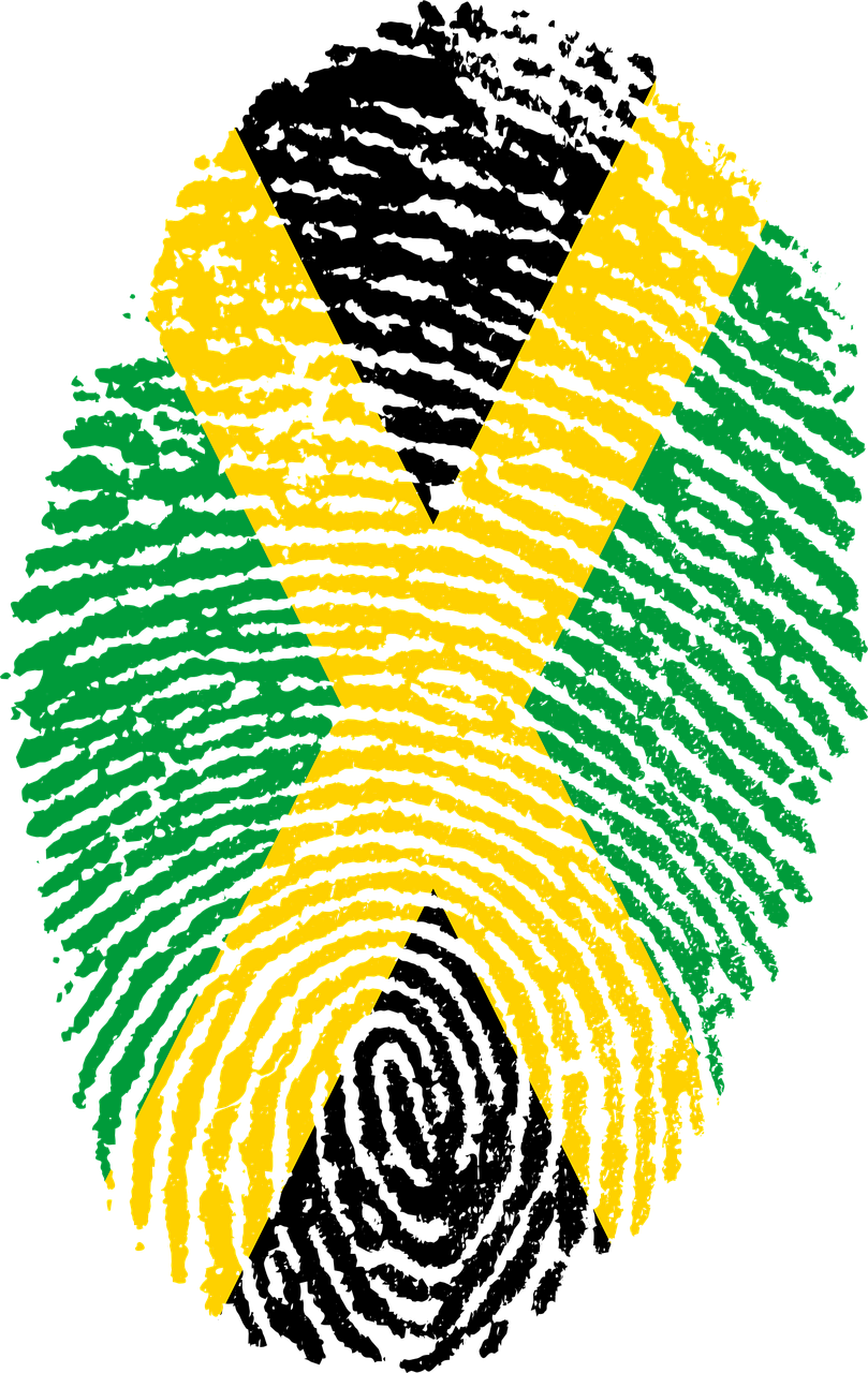 Travel, Jamaica Flag Fingerprint Country Pride Ide - Jamaican Fingerprint (809x1280), Png Download