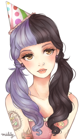 28 Collection Of Melanie Martinez Anime Drawings - Melanie Martinez Desenho (450x550), Png Download