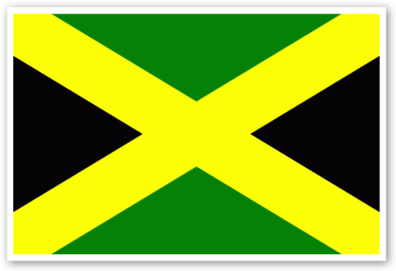 Flag Of Jamaica Sticker - Jamaican Flag Waving Gif (600x418), Png Download