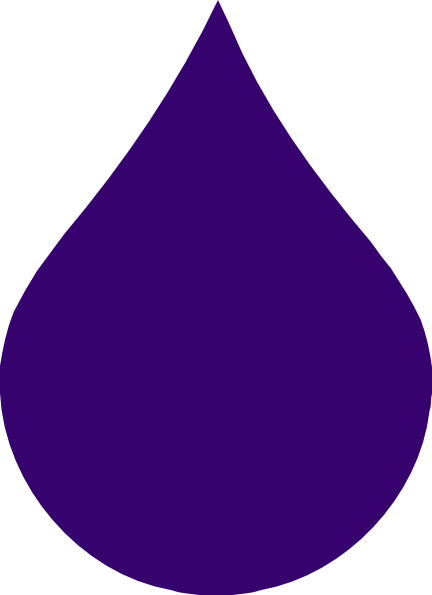 Clip Art Rain Drops - Purple Raindrops (432x595), Png Download
