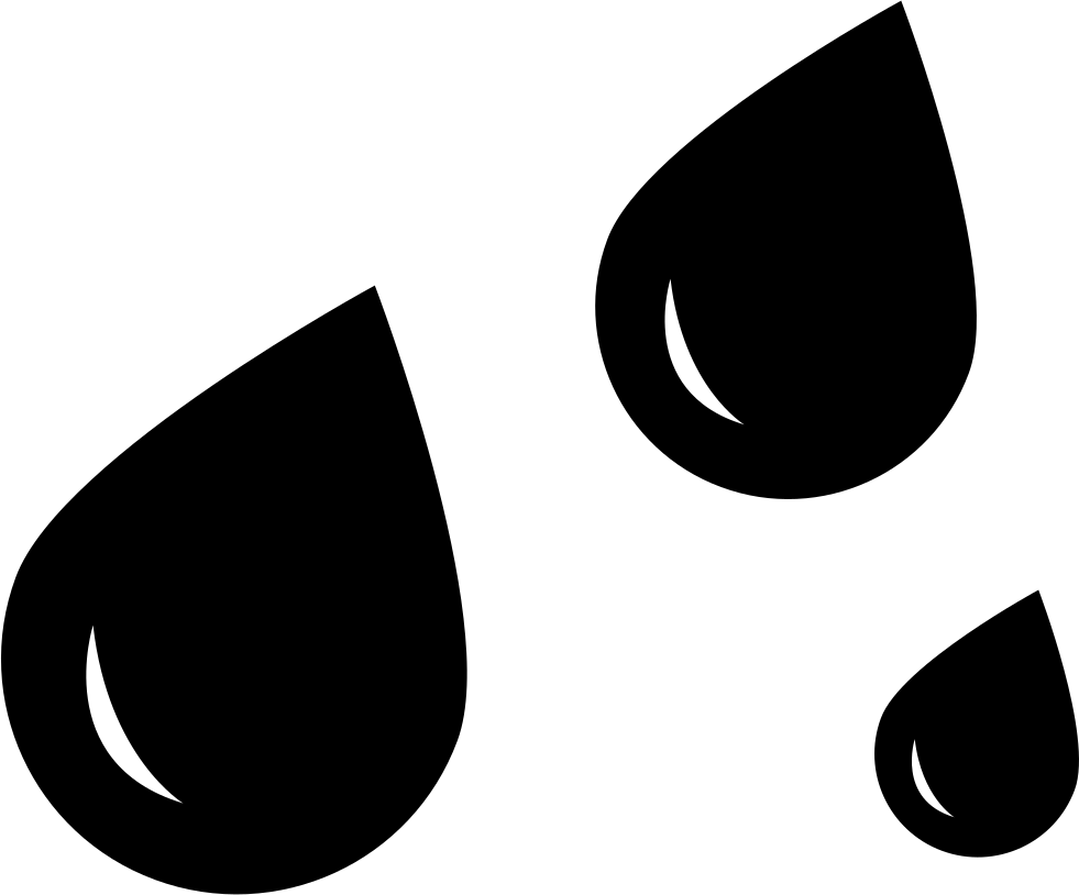 Rain Drops - - Rain Drops Icon Png (981x814), Png Download