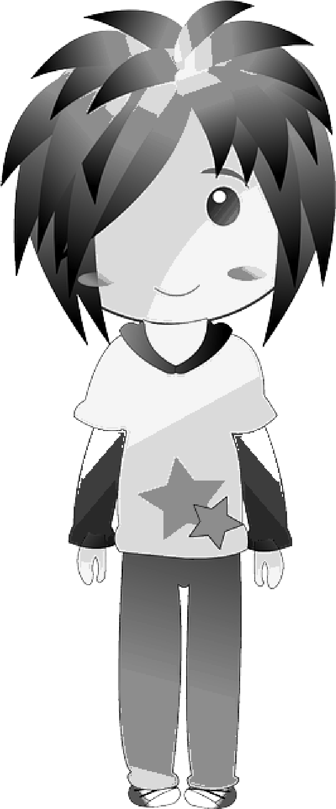 Dude, Boy, Standing, Anime, Teenager, Teen, - Cartoon (800x1600), Png Download