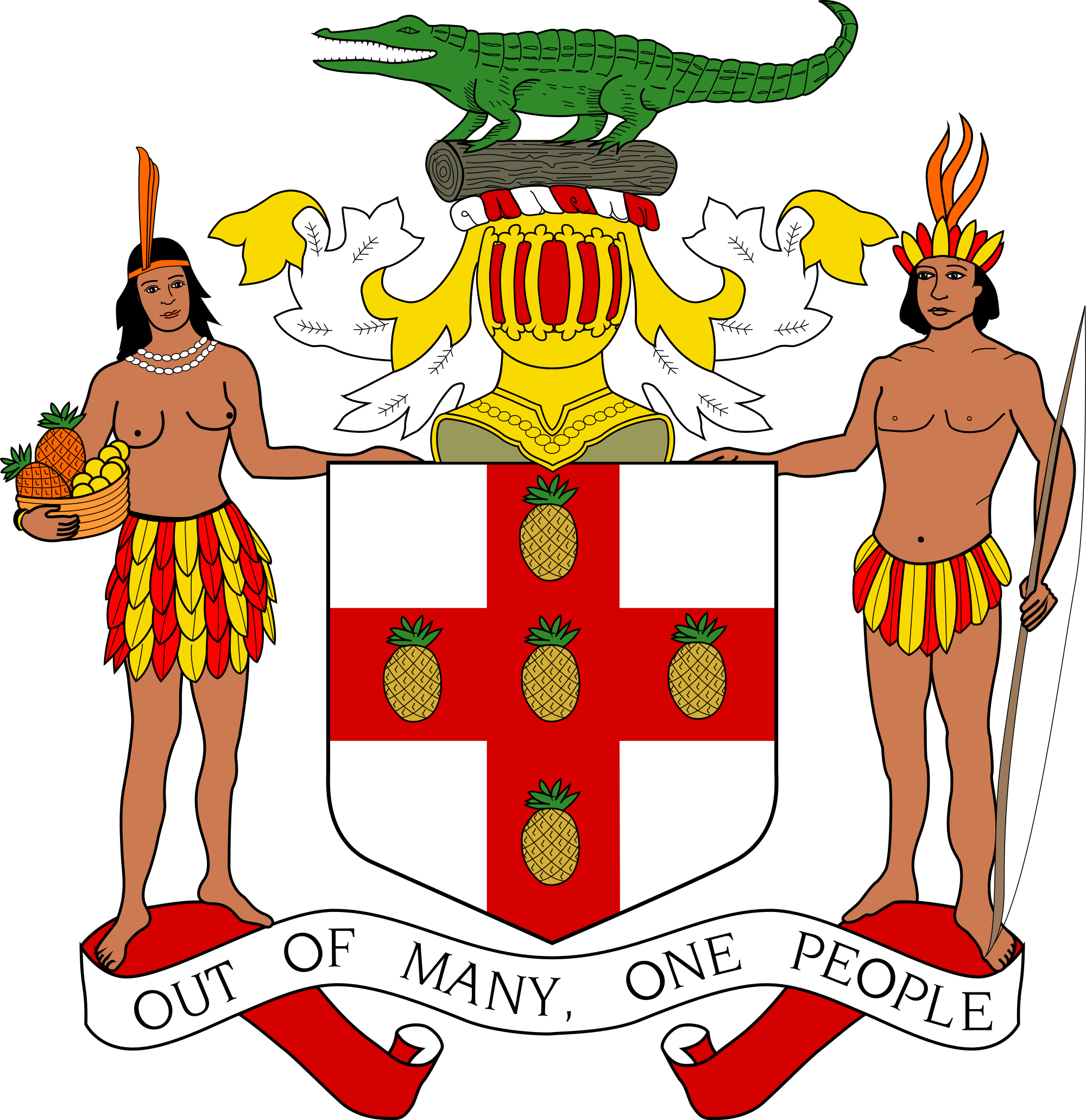 Coat Of Arms Jamaica Coat Of Arms - Funniest Coat Of Arms (2000x2062), Png Download