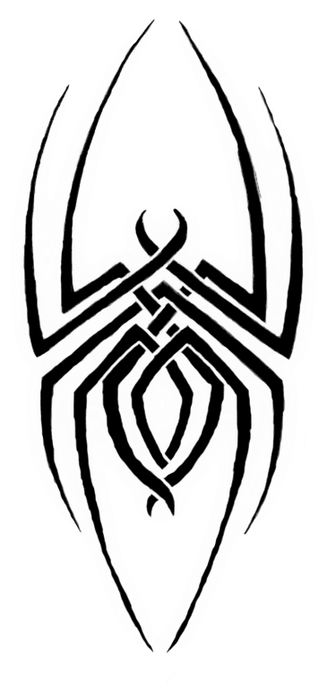 Black Widow Clipart Tribal - Tribal Spider Tattoo Designs (800x787), Png Download
