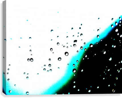 Raindrops 3 Canvas Print - Illustration (429x344), Png Download
