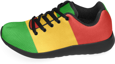 Rastafari Flag Colored Stripes Women's Running Shoes - Sneakers (500x500), Png Download