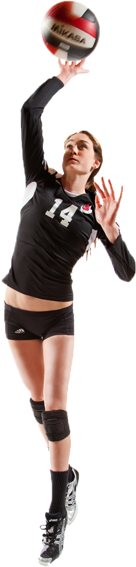 Volleyball Girl Png - Volleyball Player Png Transparent (306x1147), Png Download