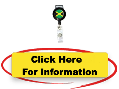 Uncomplicated Jamaica Jamaican Flag Lanyard Retractable - Label (400x300), Png Download