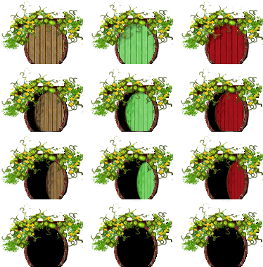 Image Transparent Library Hobbit Door Sprites With - Floral Design (384x384), Png Download