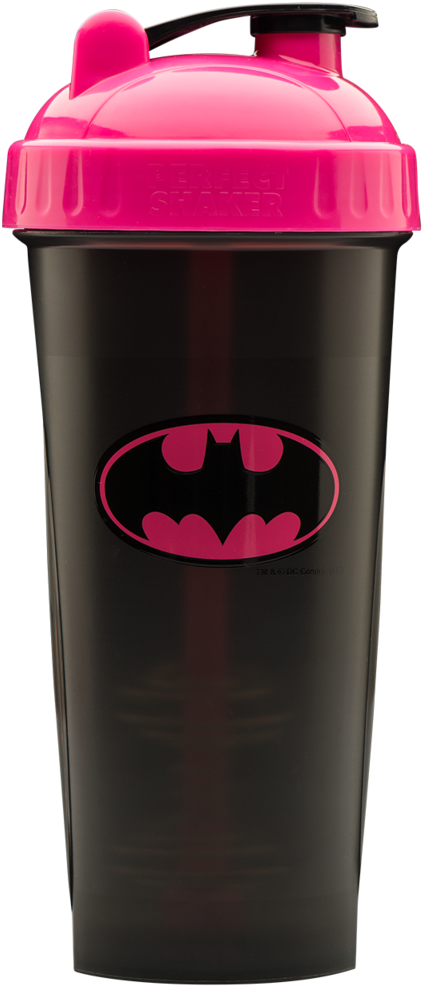 Perfectshaker Batgirl 28oz Shaker Cup - Perfectshaker Pink Batman Shaker Cup, 28oz (800ml) (434x1024), Png Download
