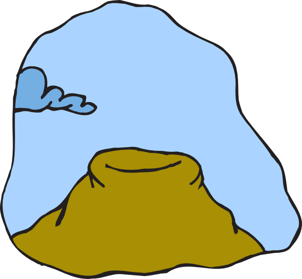 Empty Ant Hill Clip Art At Clker - Ant Hill Cartoon Png (600x555), Png Download