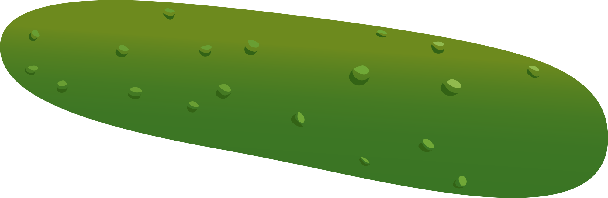 Cucumber Clipart Png - Cucumber (2000x651), Png Download