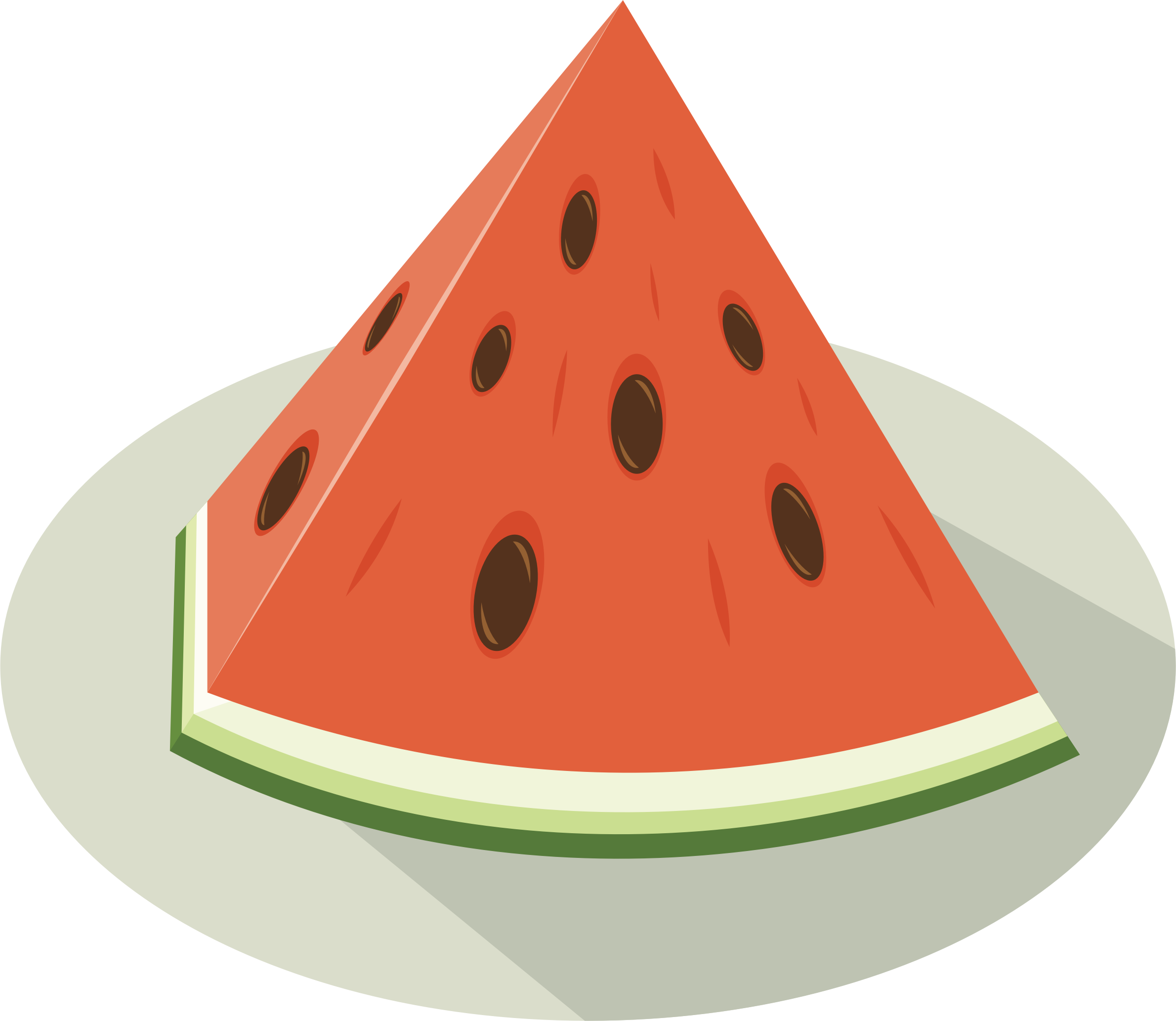 Watermelon Slice Big Image Png - Watermelon (2380x2066), Png Download