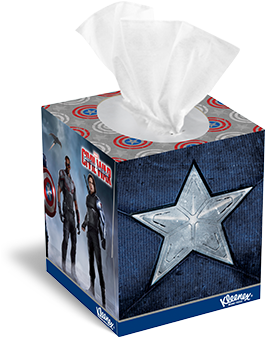 Tissue Box Png - Captain America Civil War Tissue (424x365), Png Download
