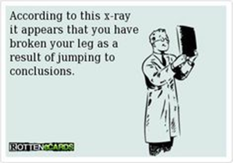 Jumping To Conclusion - Illustration (1264x889), Png Download