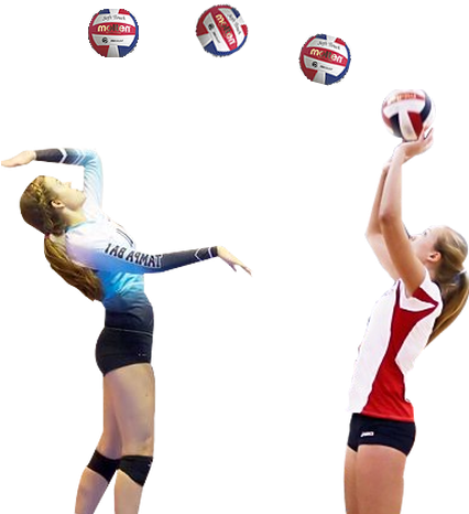 Otva League - Volleyball Player (586x486), Png Download