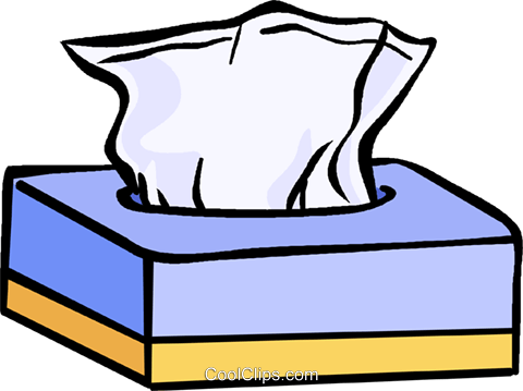 Box Of Tissues Royalty Free Vector Clip Art Illustration - Kleenex Clipart (480x359), Png Download