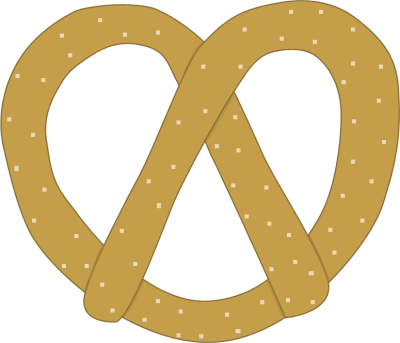 Pretzel Clipart - Pretzel Clip Art Transparent (400x343), Png Download