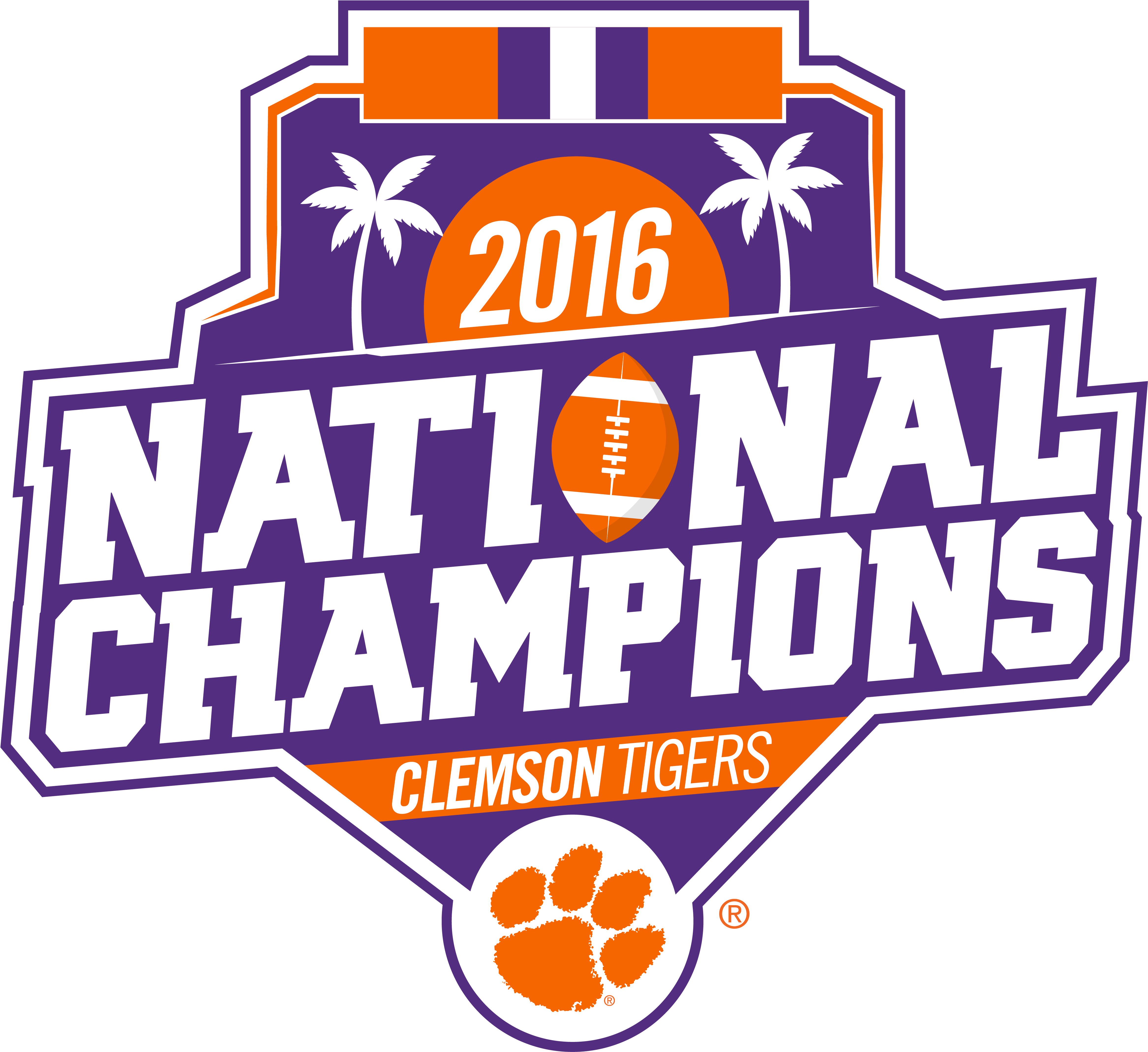 The Story Behind The Championship Logo - Clemson National Championship Logo (5000x5000), Png Download