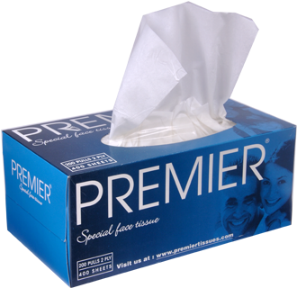 Premier Speical Face Tissue 200 Pull 400 Sheets (400x397), Png Download