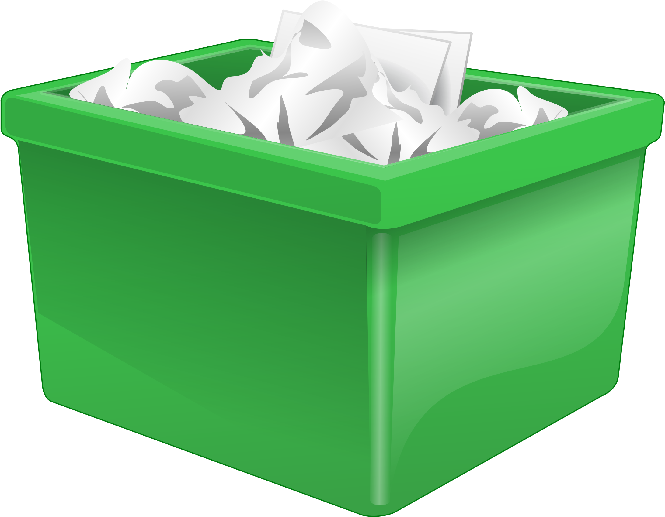 Boxes - Box With Paper Clipart (2400x1800), Png Download