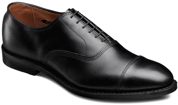 Model Shoe - Allen Edmonds Park Avenue Black (620x430), Png Download