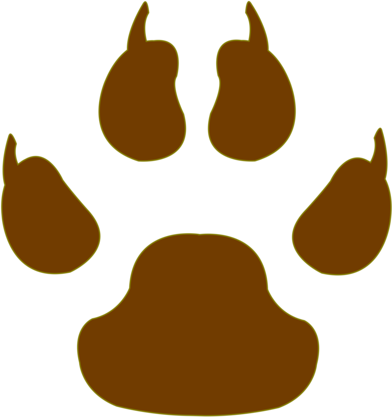 Vector Cm Tiger Paw By Barrfind - My Big Brother Has Paws (894x894), Png Download
