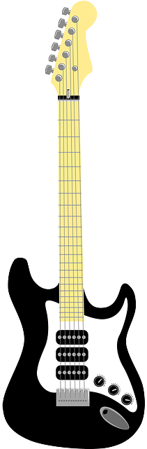 Music Outline Recreation Cartoon Electric Guitar Electric Guitar Vector Png Full Size Png Download Seekpng